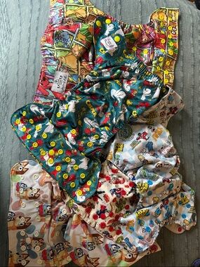 5 cloth diapers with inserts